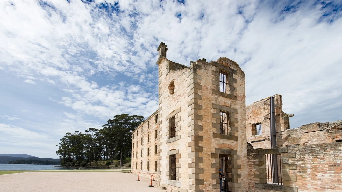 A picture of Port Arthur at daylight.