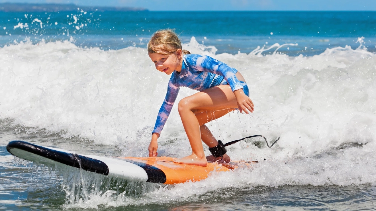 learning how to surf 