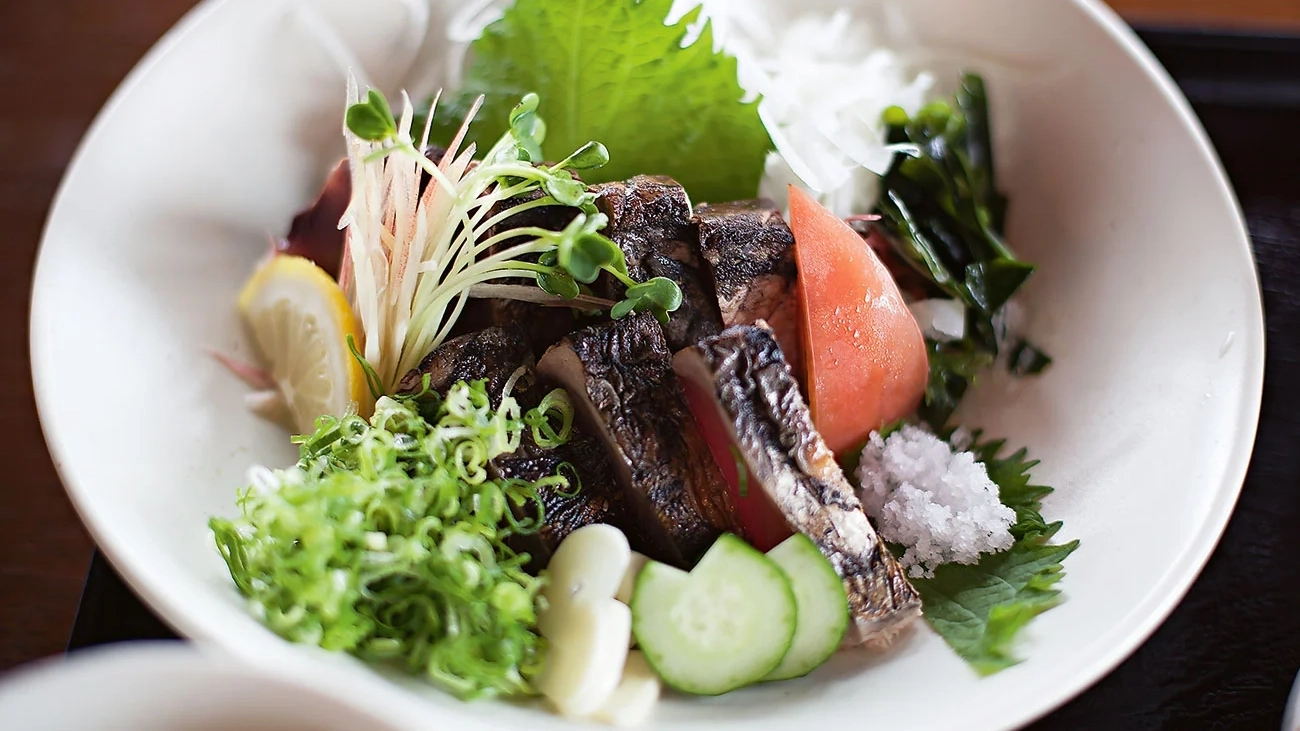 A plate of bonita fish