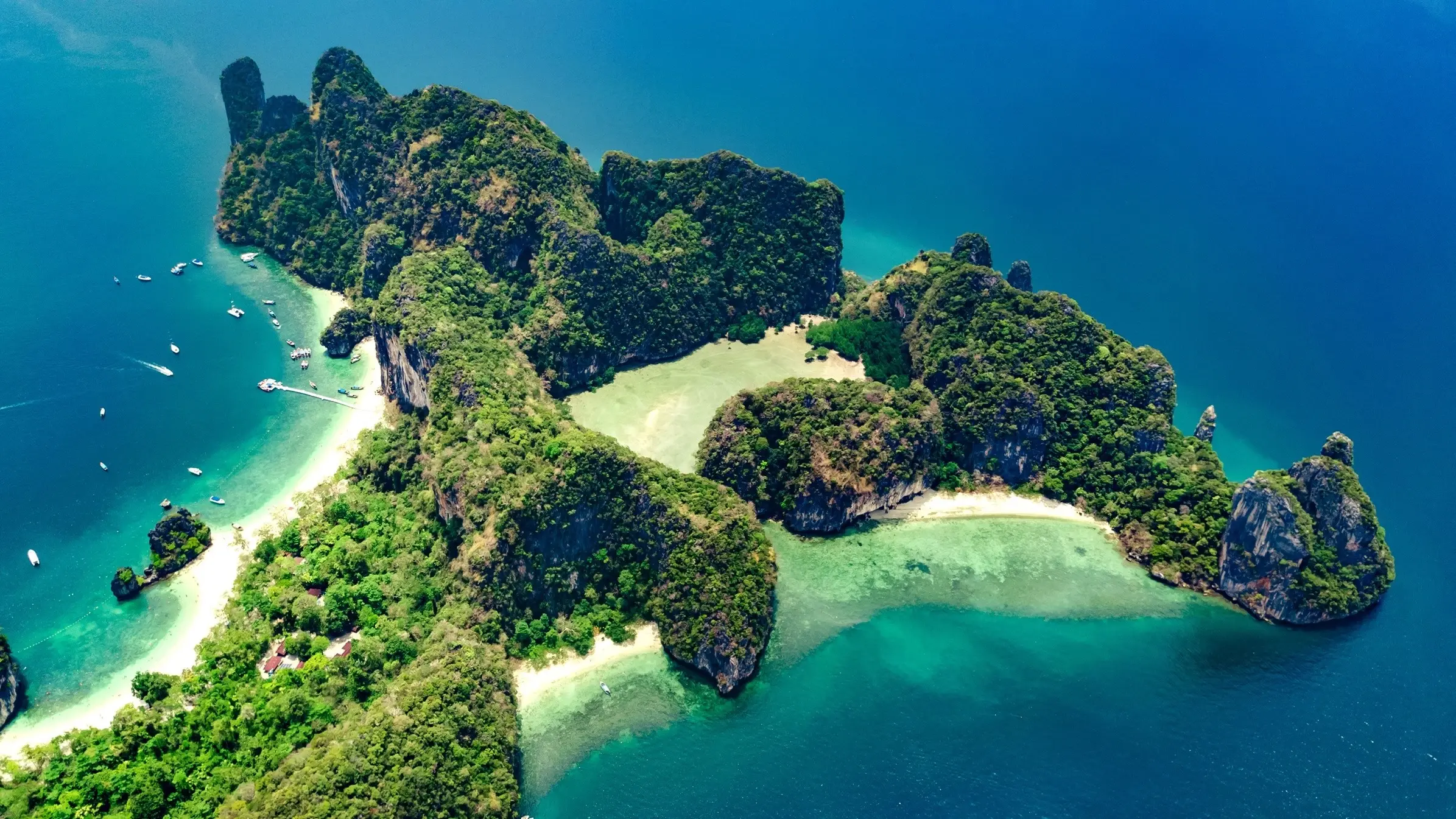 Aerial view of Ko Hong, surrounded by the turquoise waters of the Andaman Sea. Image credit: stock.adobe.com