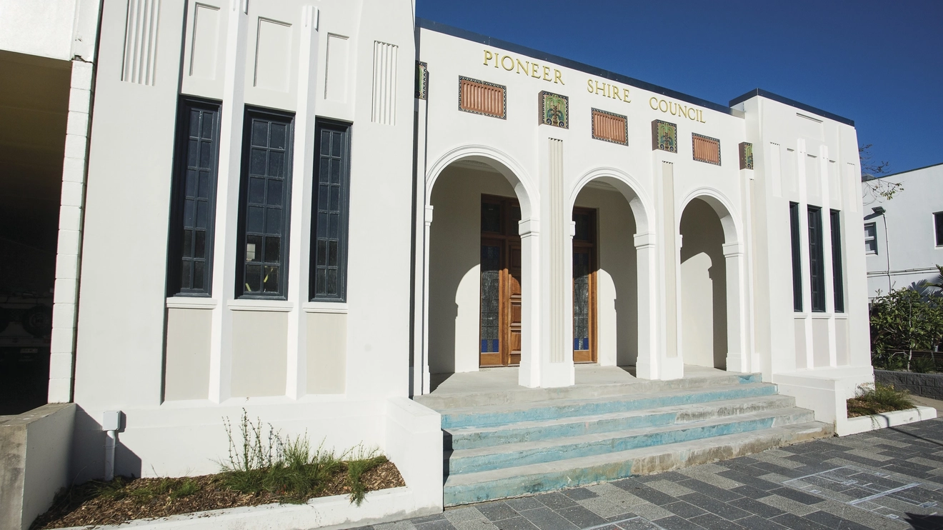 Exterior of Pioneer Shire Council building, Mackay.