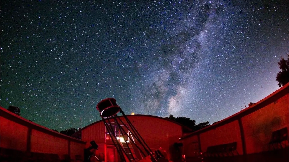Night sky as seen from the Gravity Discovery Centre, Perth, where you'll hear Dreamtime creation stories and learn about ancient Aboriginal astronomy.
