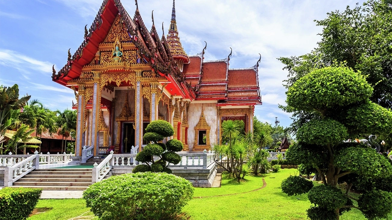The Wat Chalong temple is an inspiring cultural site