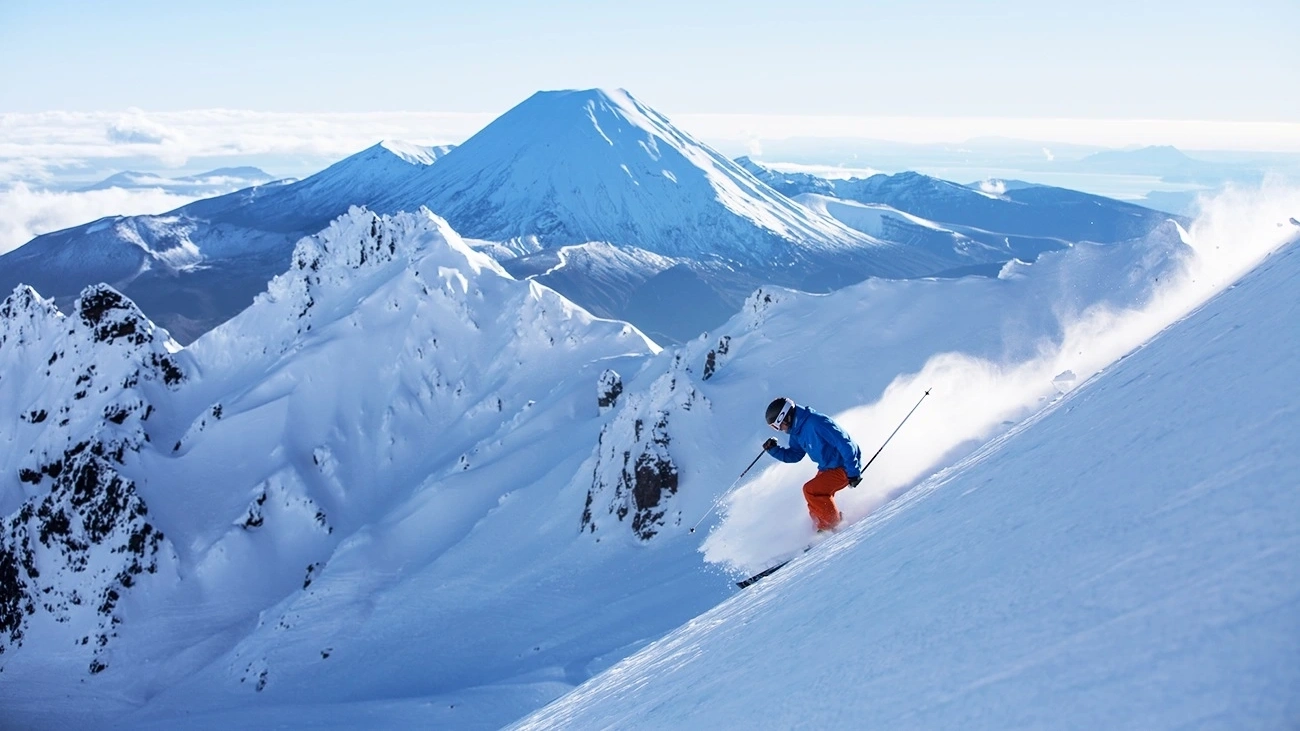Mount Ruapehu is a standout skiing option on the North Island