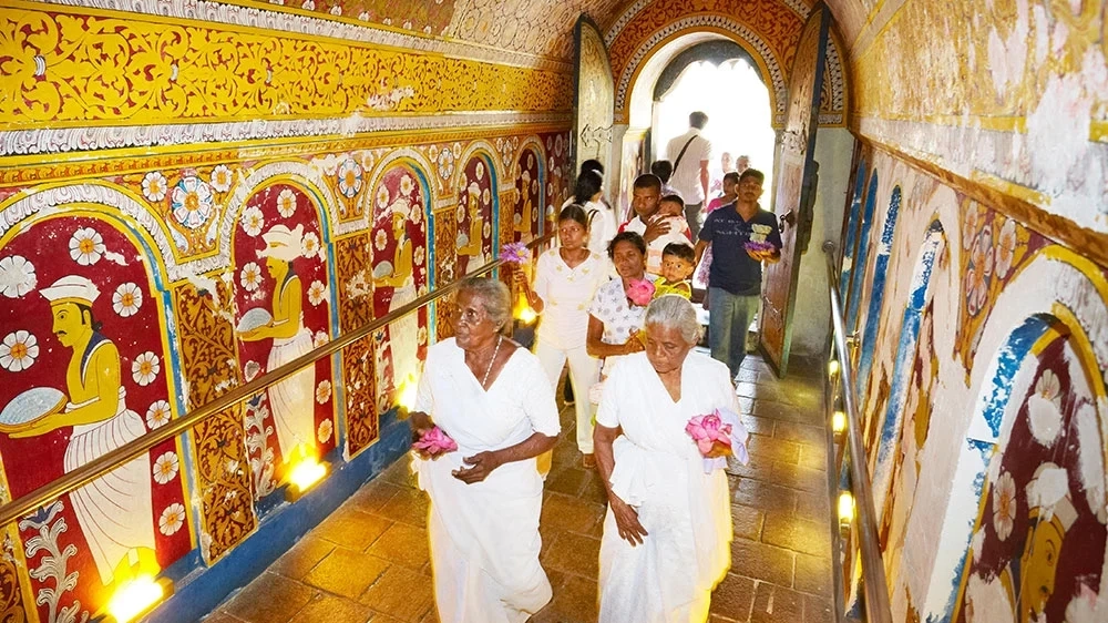 Interior of Temple of the Sacred Tooth Relic
